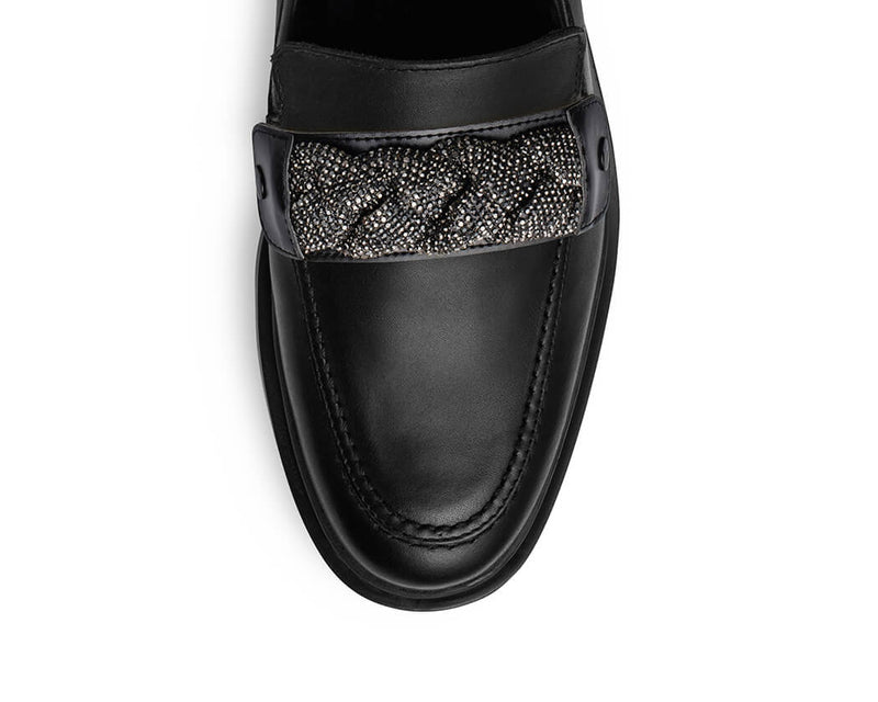 Braided Glitter - Loafer classique Black PS1