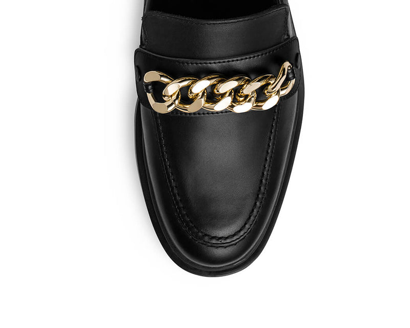 Gold Chain - Loafer classique Black PS1