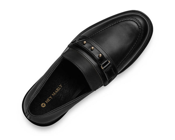 Pin Stud - Loafer classique Black PS1
