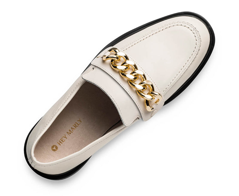 Gold Chain - Loafer classique Crema PS1